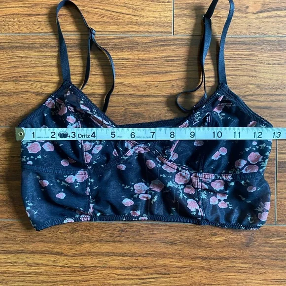 Free People Intimately Vintage Floral Cropped Bralette Size Small - Picture 5 of 8
